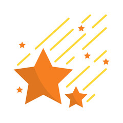 Falling Star icon design template vector illustration