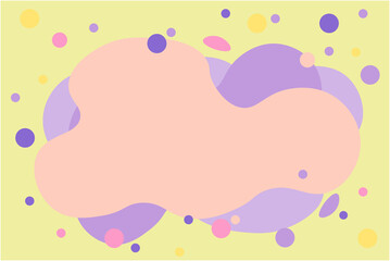 Abstract pastel color template, vector illustration