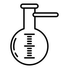 distillation tube icon on transparent background