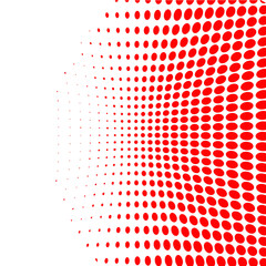 Polka dot pop art halftone pattern. Vector illustration
