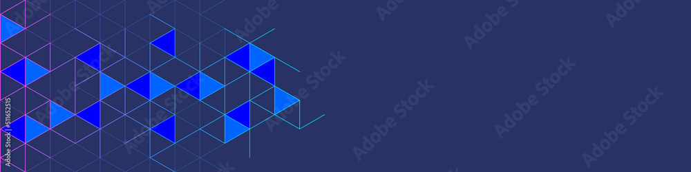Wall mural abstract geometric background with triangle shape pattern
