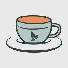 Tea Cup Clipart SVG Cut File, Cup Svg, Coffee Cup Svg, Tea Lovers Svg, Tea Time Svg,