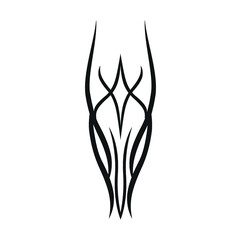 tatoo tribal simple flat vector design illustration