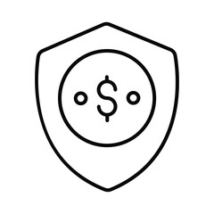 secure payment Finance Related Vector Line Icon. Editable Stroke Pixel Perfect.