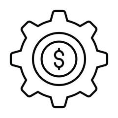  financial management Finance Related Vector Line Icon. Editable Stroke Pixel Perfect.