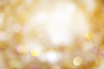 Golden texture bokeh of light