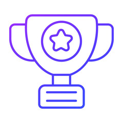  trophy Finance Related Vector Line Icon. Editable Stroke Pixel Perfect.