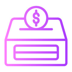donation gradient icon