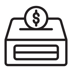 donation line icon