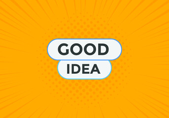 Good idea text button. Web button banner template Good idea