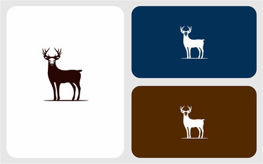 deer vector logo design