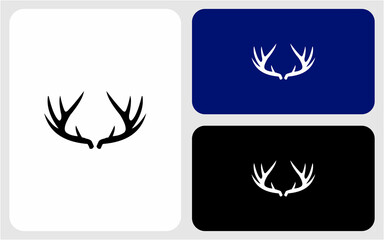 horn deer vector logo