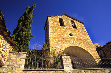 Iglesia de Puebla de Roda.Valle de Isábena.Pirineo Aragones.Huesca.España.