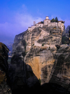 Monasterio ortodoxo de Megalos Meteoros(sXIV). Castracio.Meteora. Tesalia.Grecia