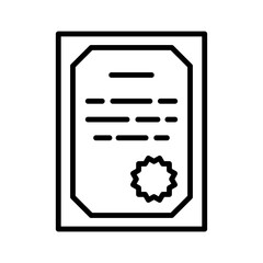 Charter icon. Pictogram isolated on a white background.