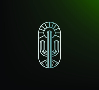 Very stylish cactus in a beautiful minimalist design