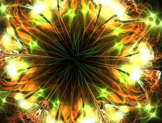 Imaginatory fractal abstract background Image