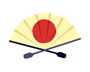 Japanese Hand Fan Composition