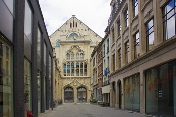 Fototapeta na wymiar Handelsbeurs (New Stock Exchange) was built in 1531 in Old Town in Antwerp, Belgium
