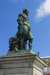 Fototapeta na wymiar Monument to Peter Paul Rubens on the Groenplaats in Antwerp, Belgium 