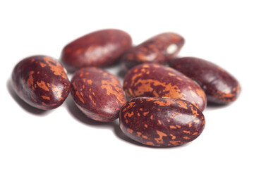 Red beans isolated on white background