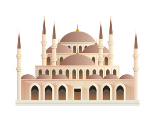Fototapeta na wymiar Turkish Temple Istanbul Composition