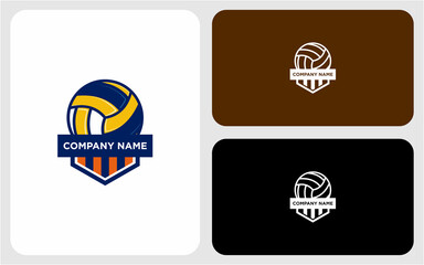 volleyball icon logo design illustration
