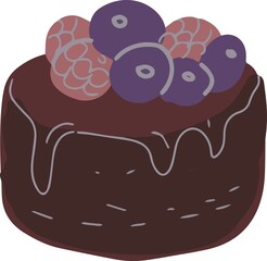 Sweets cupcake cake cake graphic llustration hand drawn print coloring book for kids set of separate elements on white