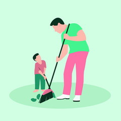 Be A Role Model to Kids Vector Illustration