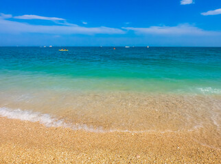 Famous beautiful San Michele Beach ,Conero Regional Park, Sirolo,Ancona Marche, Italy