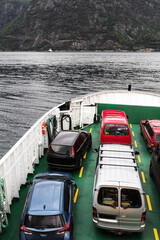 ferry that transports cars, Norway - 511667786