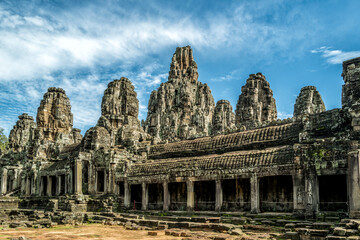 Naklejka premium Bayon Temple at Angkor Thom, Siem Reap