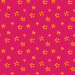 Pinkish orange colored flowers in pink background
