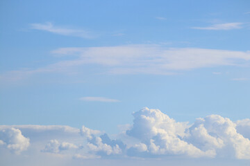 Blue sky with clouds