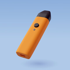 3d Vector Electronic Cigarette, Realistic Mockup.