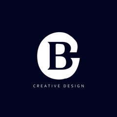 Letter CB Logo Design Using letter C and B , CB Monogram