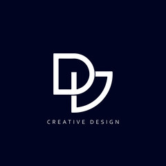 Letter DV Logo Design Using letter D and V , DV Monogram
