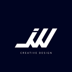 Letter JW Logo Design Using letter J and W , JW Monogram