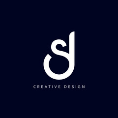 Letter SD Logo Design Using letter S and D , SD Monogram