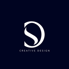 Letter SD Logo Design Using letter D and D , SD Monogram