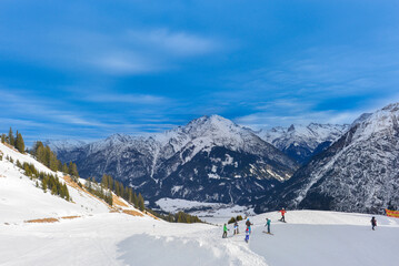 Fototapeta na wymiar Jöchelspitze Gipfel in den Allgäuer Alpen