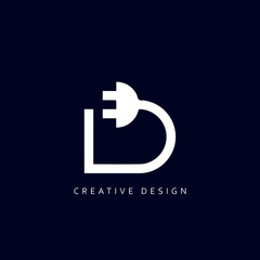 Letter D Plug Logo Design