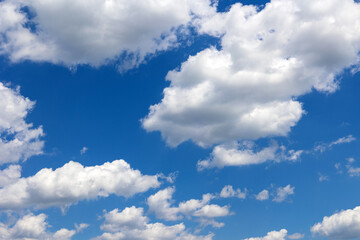 Beautiful blue sky for backgrounds with clouds 