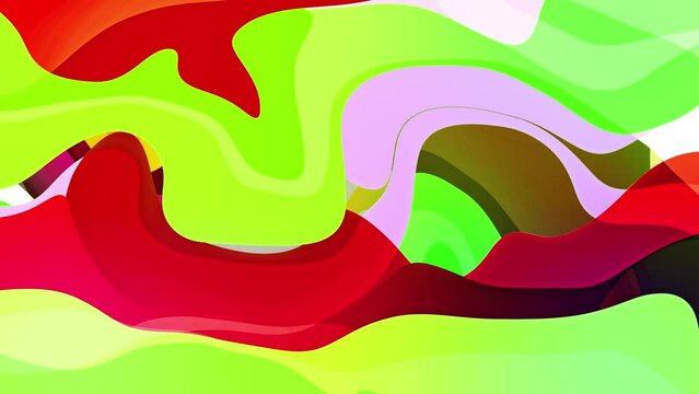 Abstract Liquid colorful smoothly waves motion background animated