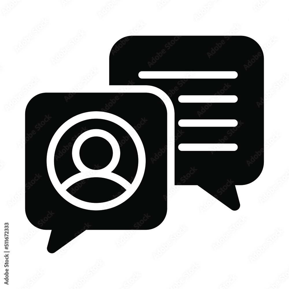 Wall mural conversation finance related vector line icon. editable stroke pixel perfect.