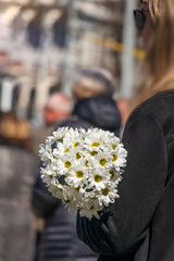 bouquet of white daisy flowers