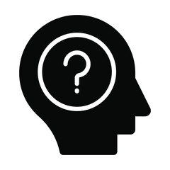 thinking Finance Related Vector Line Icon. Editable Stroke Pixel Perfect.