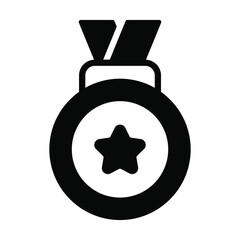 meddle of honor Finance Related Vector Line Icon. Editable Stroke Pixel Perfect.