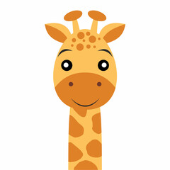 Vector image of a giraffe cartoon