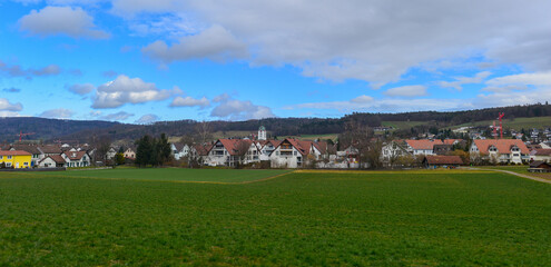 Fototapeta na wymiar Embrach im unteren Tösstal im Bezirk Bülach, Kanton Zürich